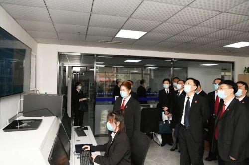 鞍山中院黨組書記、代院長陳林到岫巖法院調研指導基層基礎建設工作